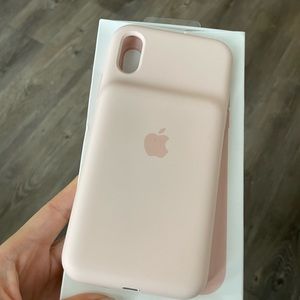 iPhone X charge case Pink